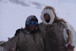 Russian guide with Nenet Yamal Polar Urals